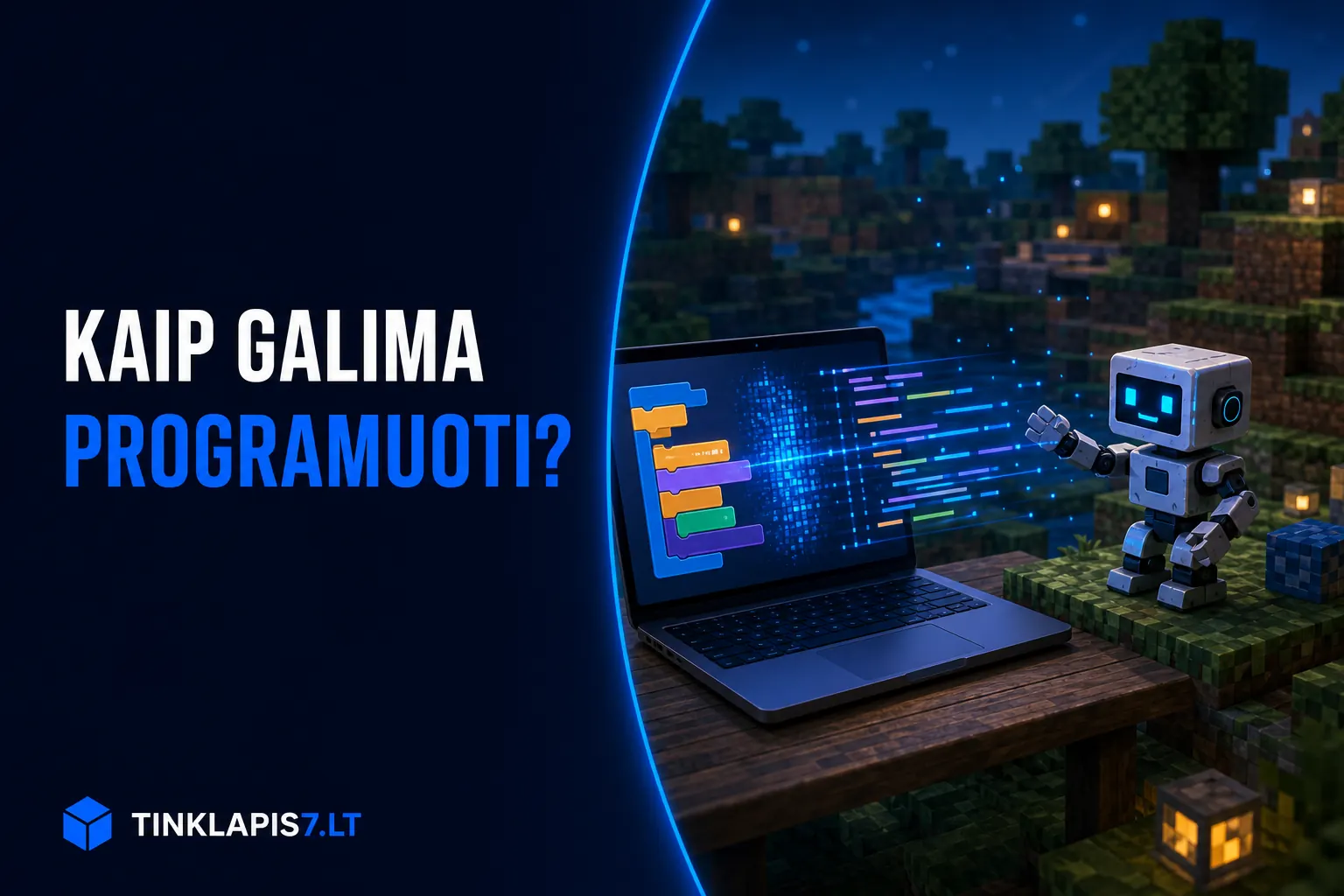 Kaip galima programuoti Minecraft aplinkoje